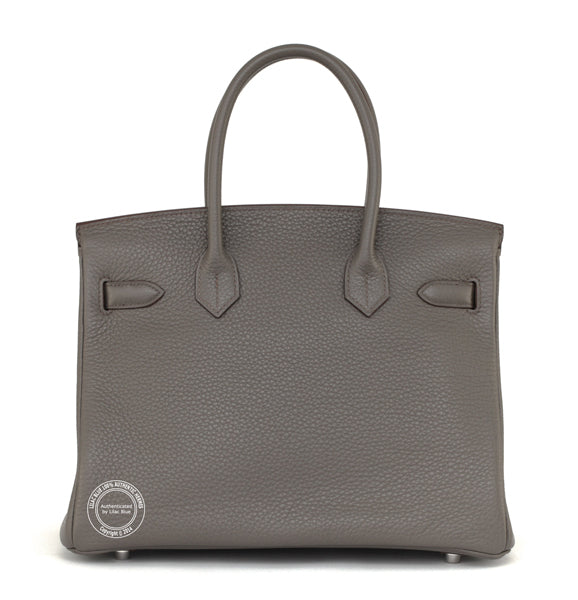 Hermès Birkin 30cm Etain Clemence PHW