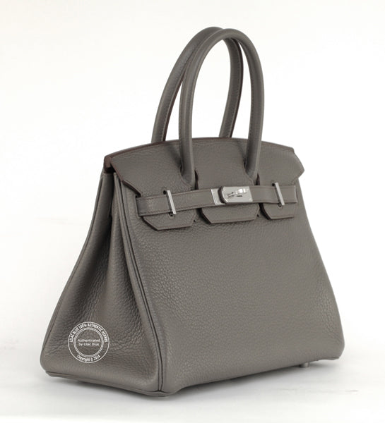 Hermès Birkin 30cm Etain Clemence PHW