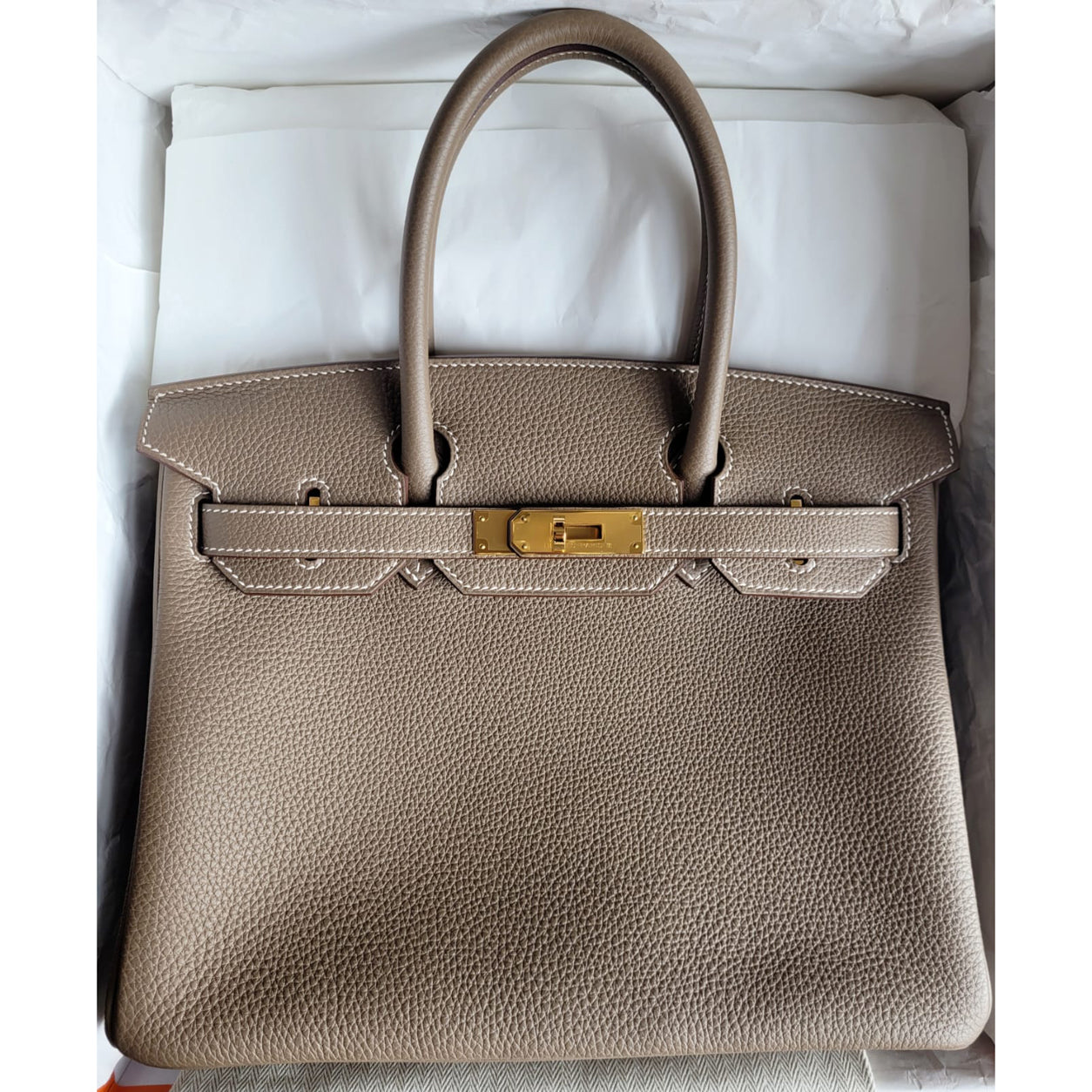 Hermès Birkin 30cm Etoupe Togo GHW