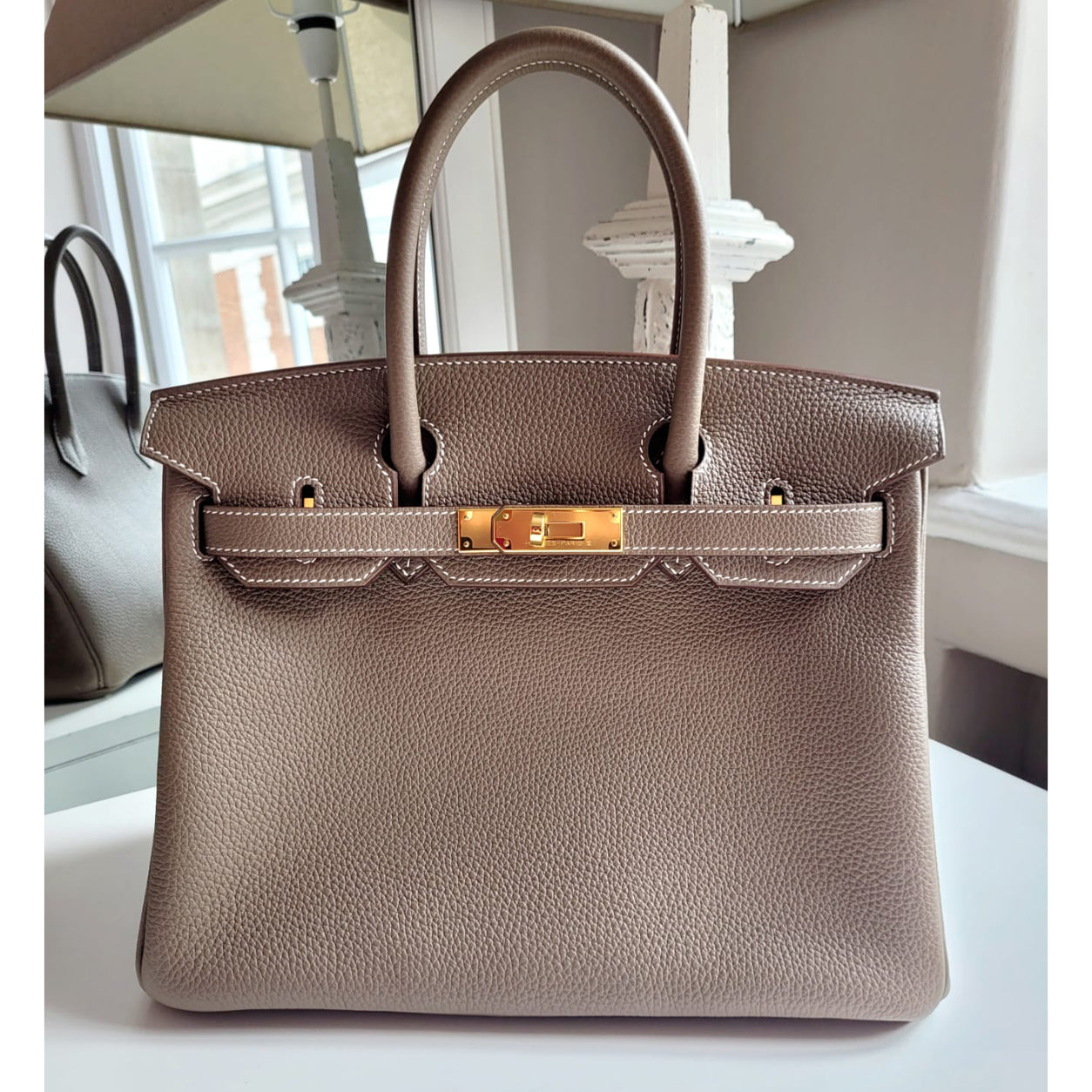 Hermès Birkin 30cm Etoupe Togo GHW
