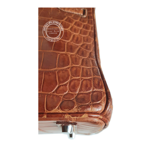 Hermès Birkin 30cm Fauve Matte Croc PHW - Preloved