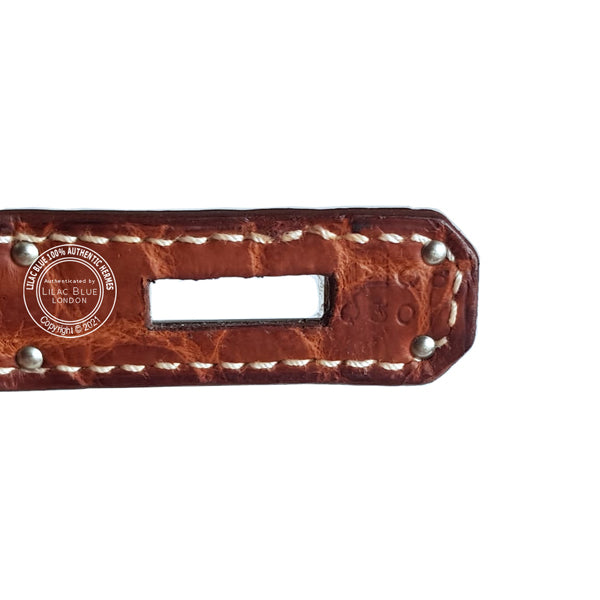 Hermès Birkin 30cm Fauve Matte Croc PHW - Preloved