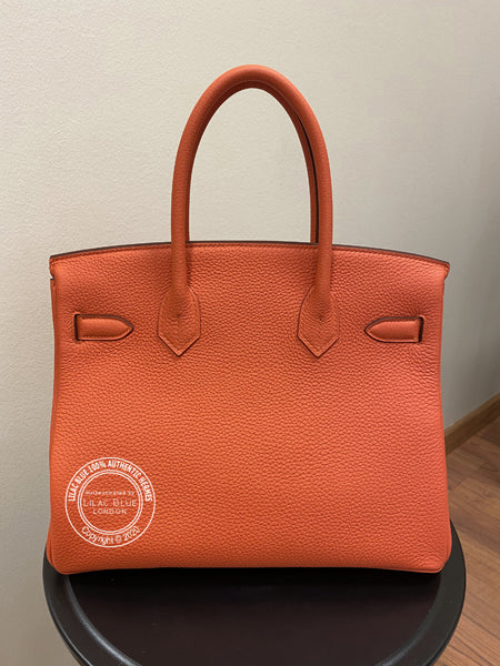 Hermes Birkin 30cm Feu Togo PHW
