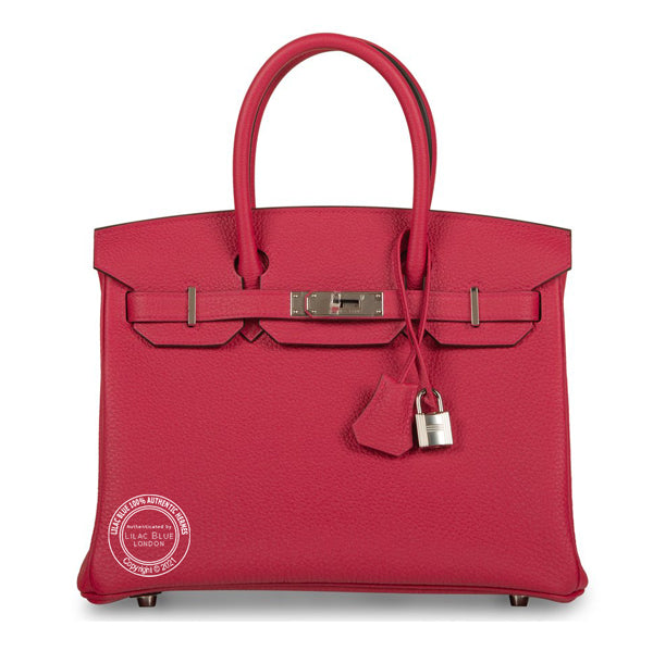 Hermès Birkin 30cm Framboise Togo PHW