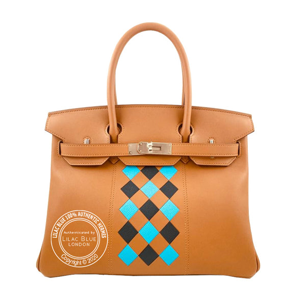 Hermès Birkin 30cm Gold Tressage Swift PHW - Limited Edition