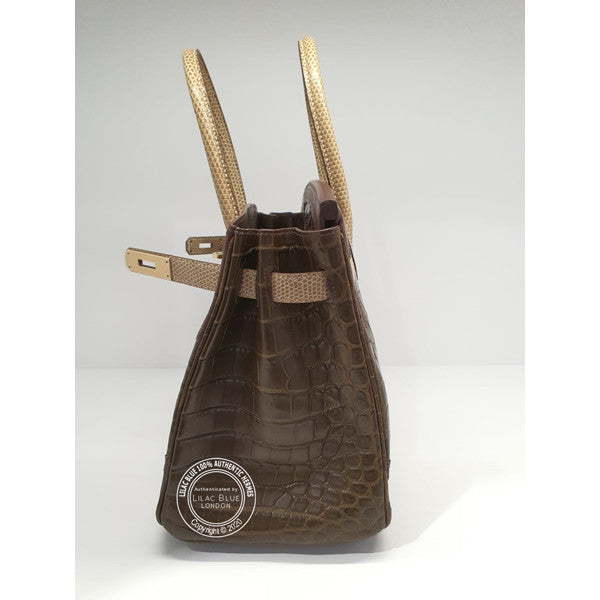 Hermès Birkin 30cm Grand Marriage Ghillies Permabrass - Preloved