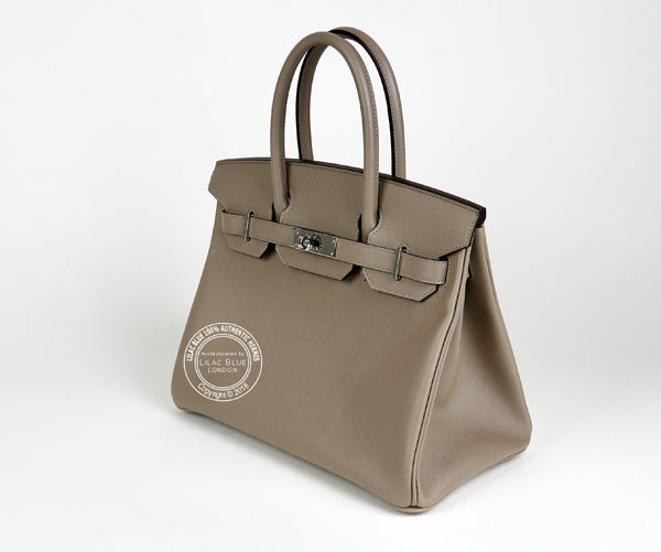 Hermès Birkin 30cm Gris Asphalte Epsom GHW