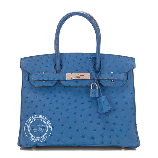 Hermès Birkin 30cm Mykonos Ostrich PHW