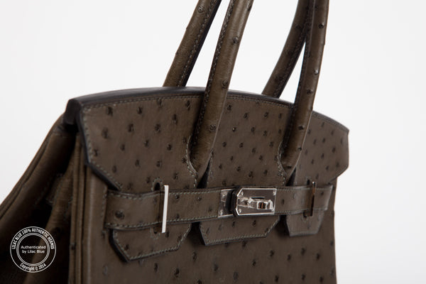 Hermès Birkin 30cm Vert Olive Ostrich PHW