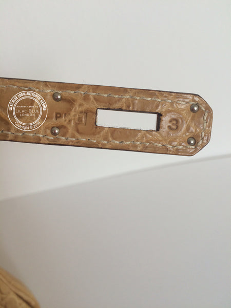 Hermès Birkin 30cm Paille Matte Croc PHW