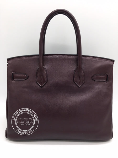 Hermès Birkin 30cm Prune Swift PHW - Preloved