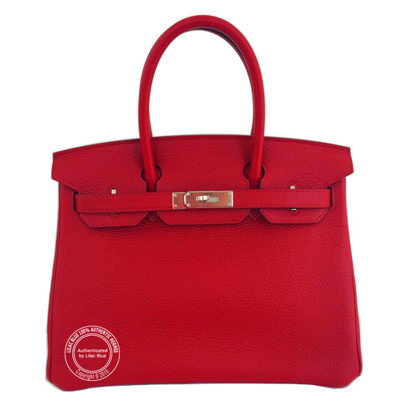 Hermès Birkin 30cm Rouge Garance Togo PHW