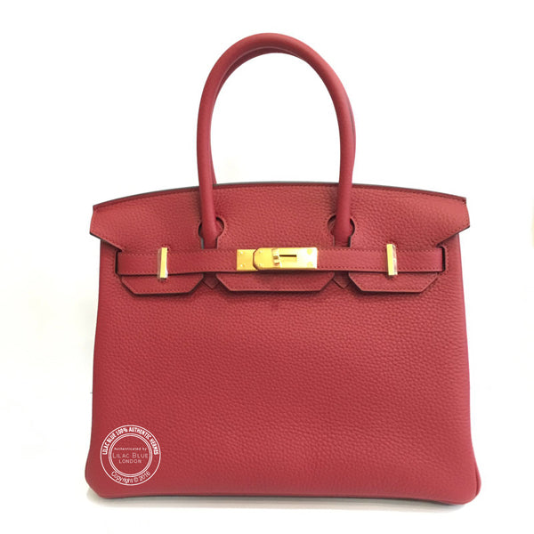 Hermès Birkin 30cm Rouge Grenat Clemence GHW