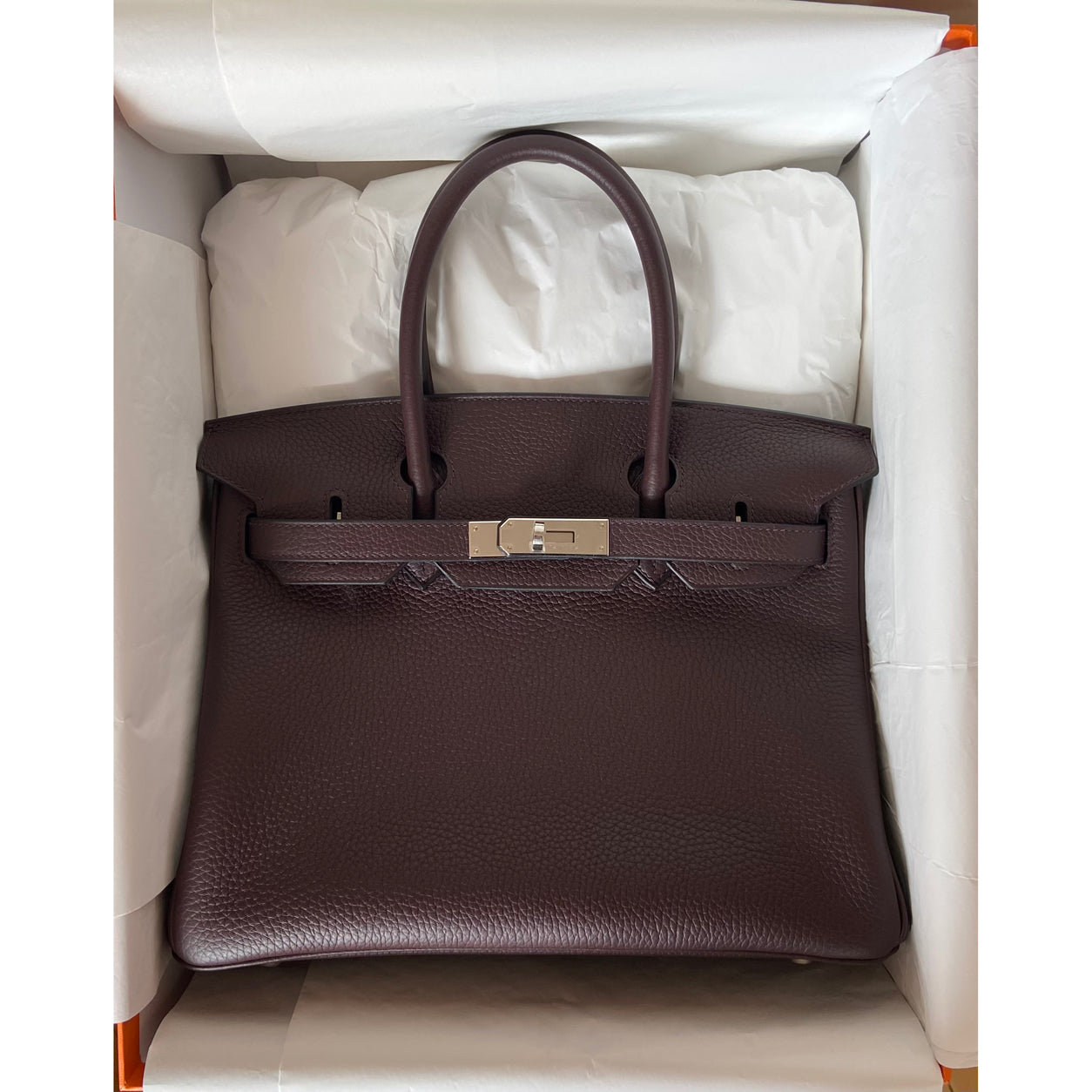Hermès Birkin 30cm Rouge Sellier Clemence PHW