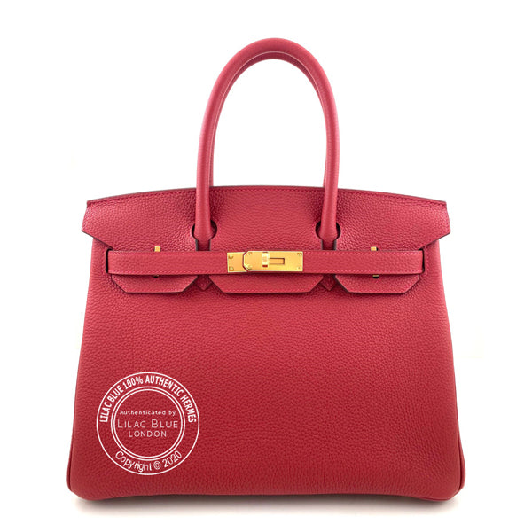 Hermès Birkin 30cm Rouge Vif Togo GHW
