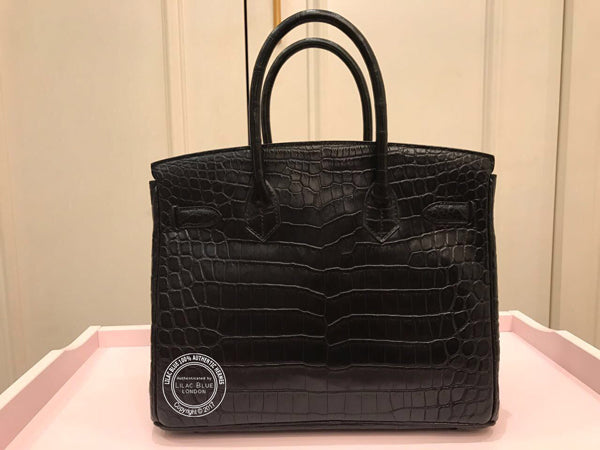 Hermès Birkin 30cm So Black Croc Black Preloved
