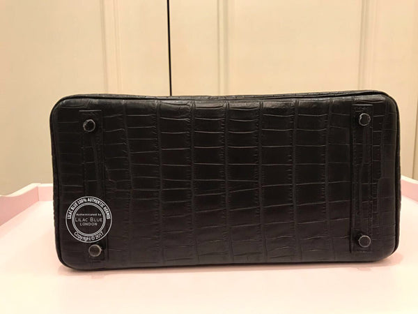 Hermès Birkin 30cm So Black Croc Black Preloved