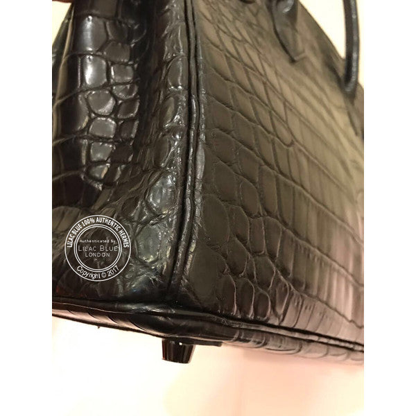 Hermès Birkin 30cm So Black Croc Black Preloved