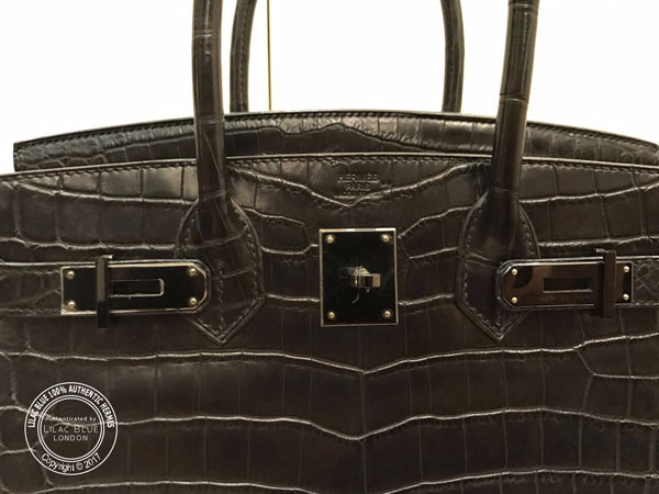 Hermès Birkin 30cm So Black Croc Black Preloved