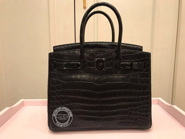 Hermès Birkin 30cm So Black Croc Black Preloved