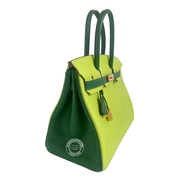 Hermes Birkin 30cm Vert Anis/Vert Bengale HSS Chevre GHW - Preloved