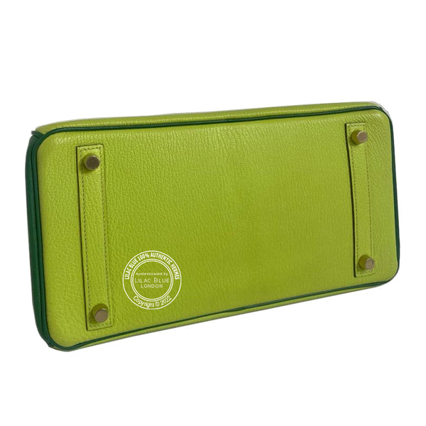 Hermes Birkin 30cm Vert Anis/Vert Bengale HSS Chevre GHW - Preloved