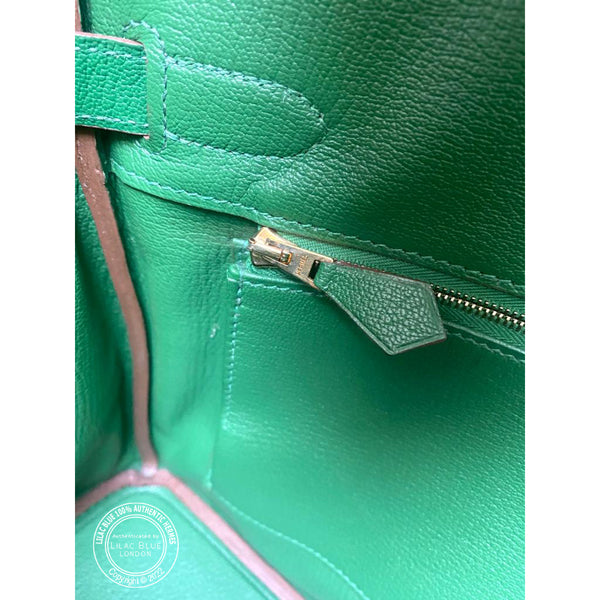 Hermes Birkin 30cm Vert Anis/Vert Bengale HSS Chevre GHW - Preloved