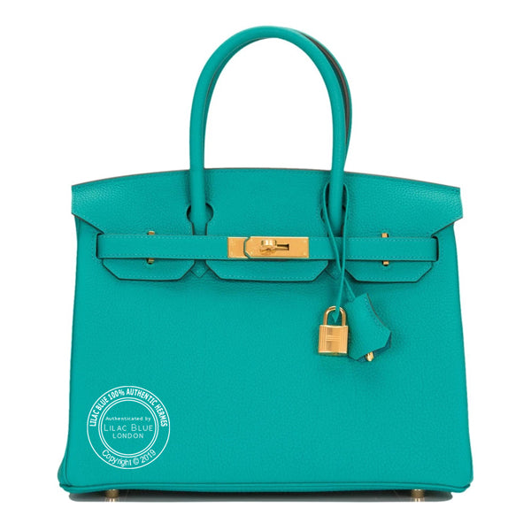 Hermès Birkin 30cm Vert Verone Togo GHW