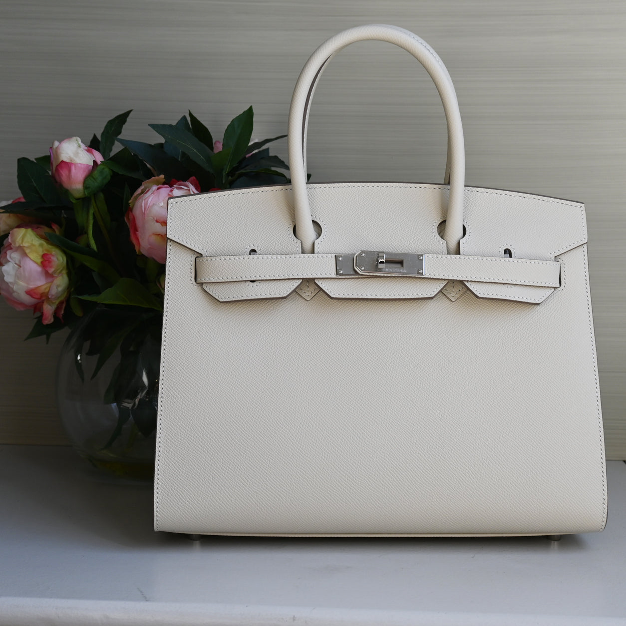 Hermes Birkin 30cm Craie Epsom Sellier PHW