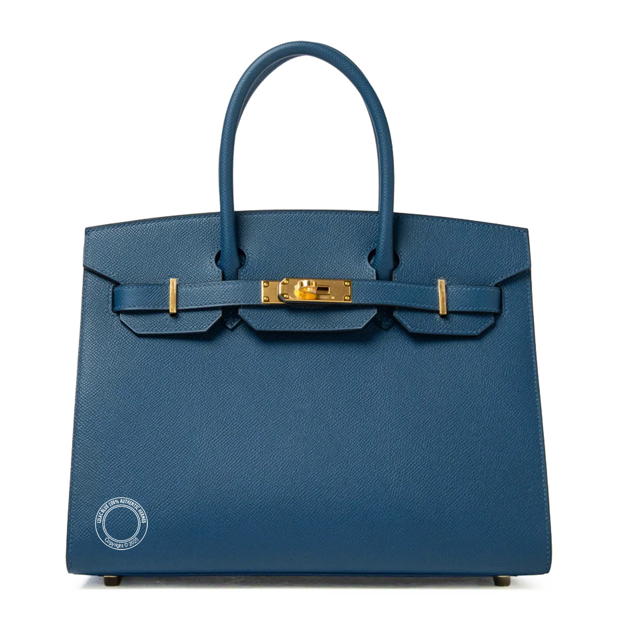 Hermès Birkin 30cm Deep Blue Madame Sellier GHW