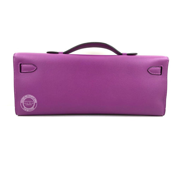 Hermès Kelly 31cm Anemone Cut Pochette HSS Swift PHW