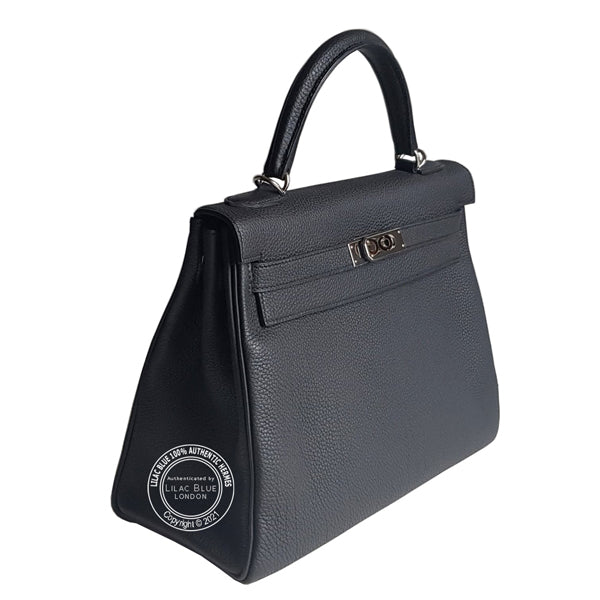 Hermès Kelly 32cm Black Togo PHW - Preloved