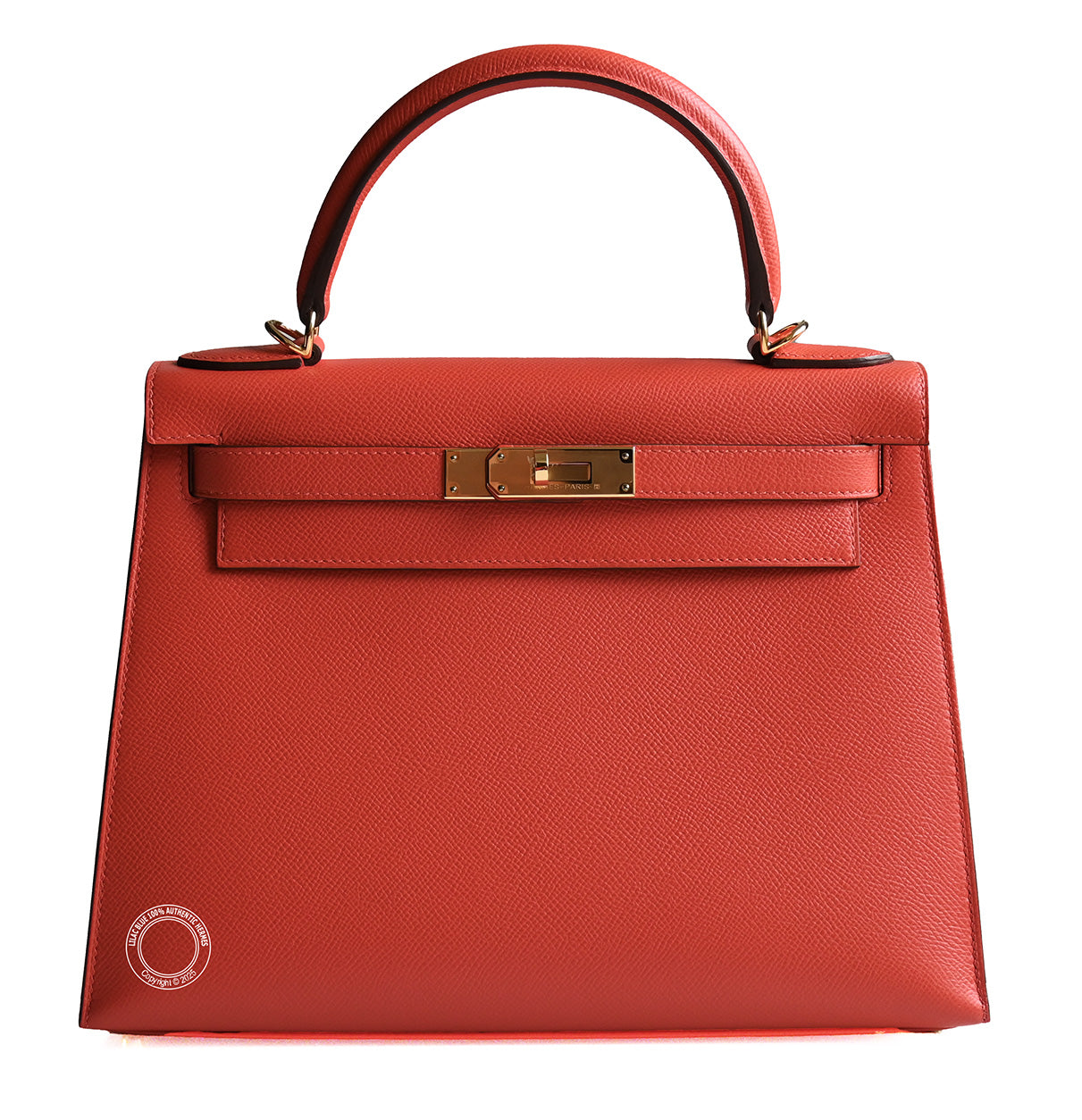 Hermès Kelly 28cm Capucine Epsom GHW