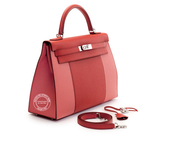 Hermès Kelly 32cm Coral & Flamingo Flag Epsom PHW