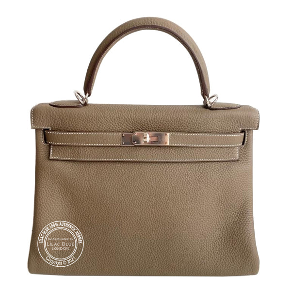 Hermès Kelly 32cm Etoupe Togo PHW