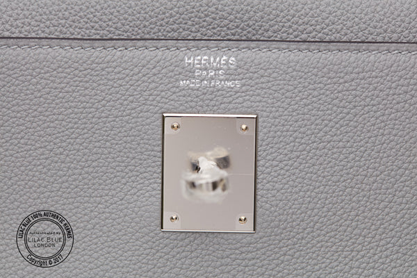 Hermès Kelly 32cm Gris Mouette Togo PHW