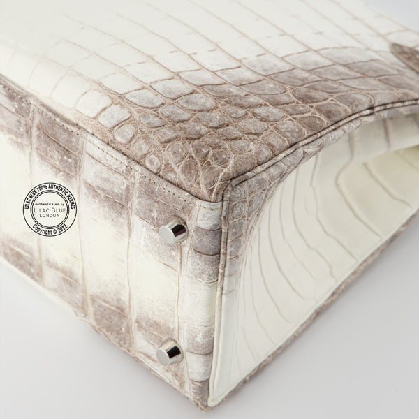 Hermès Kelly 32cm Himalaya Matte Croc PHW