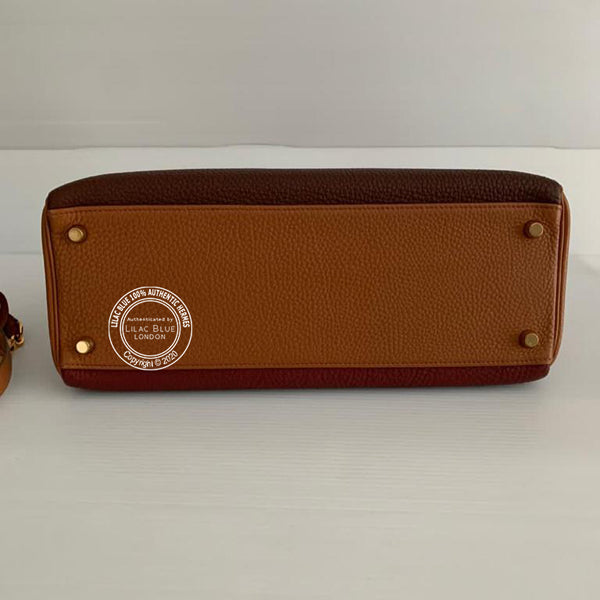 Hermès Kelly 32cm Tri Colour Clemence GHW - Vintage