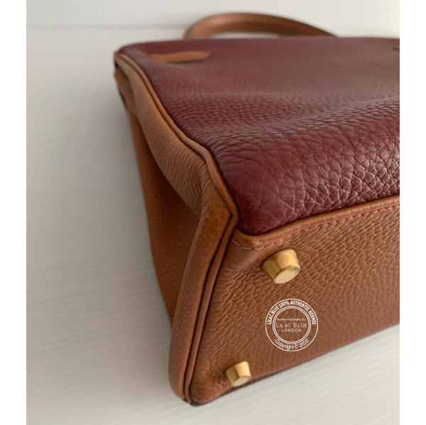 Hermès Kelly 32cm Tri Colour Clemence GHW - Vintage