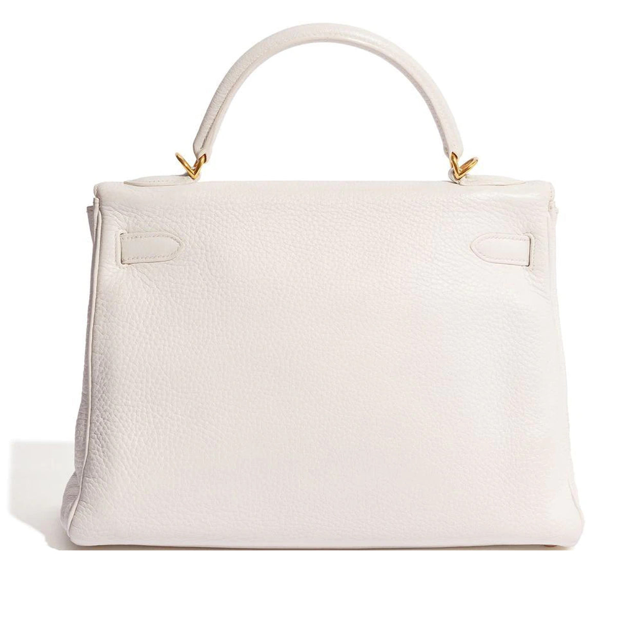 Hermes Kelly 32cm White Clemence GHW - Preloved