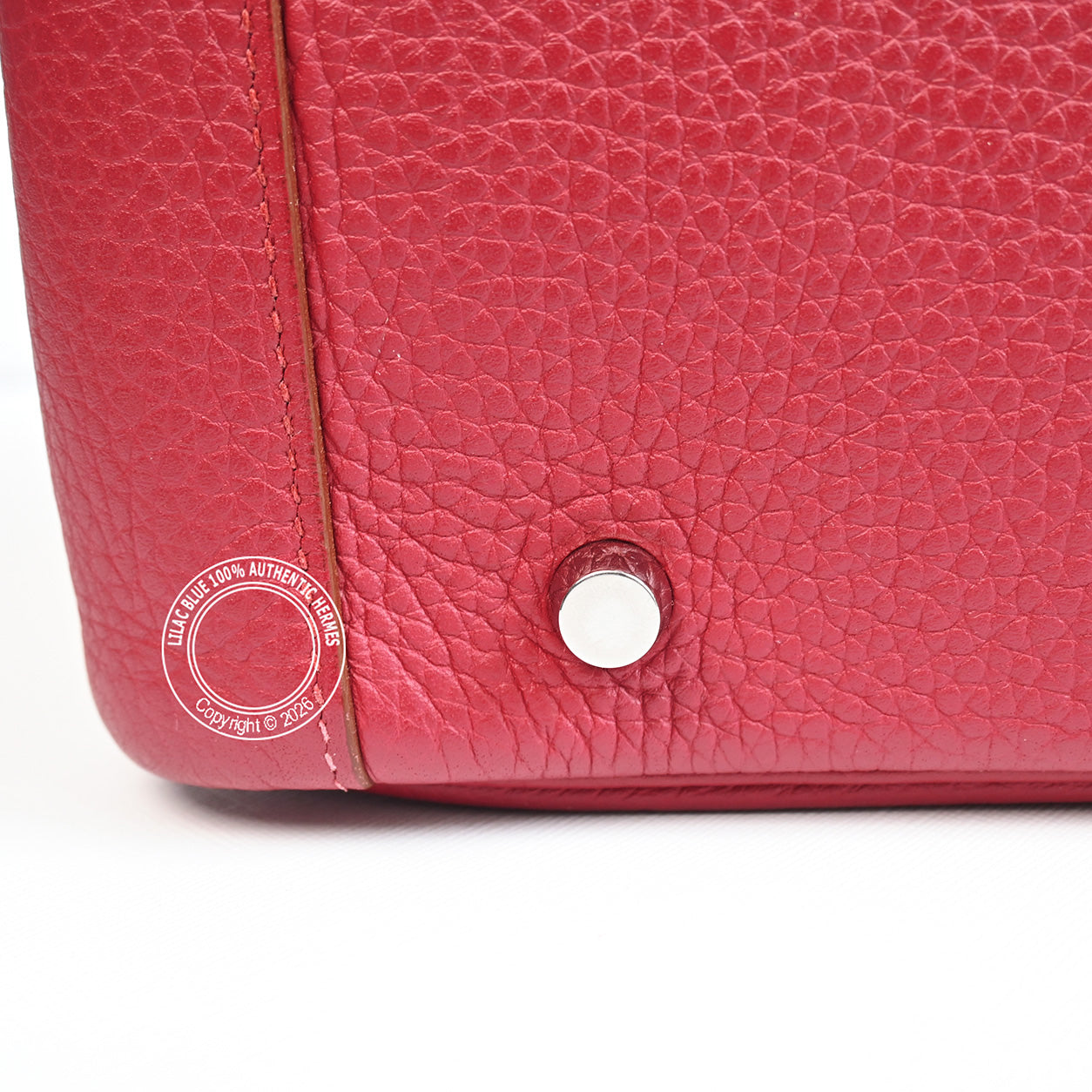 Hermès Lindy 34 Rouge Grenat Clemence PHW - Preloved