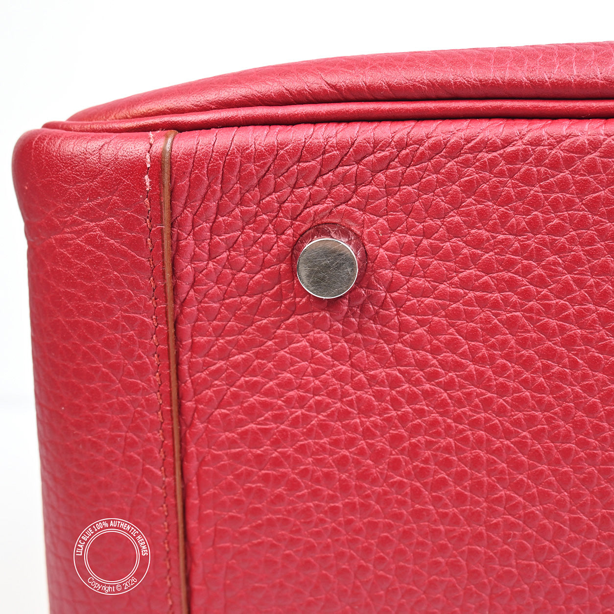 Hermès Lindy 34 Rouge Grenat Clemence PHW - Preloved
