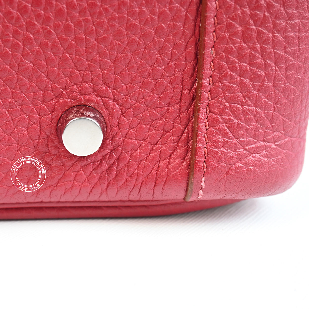 Hermès Lindy 34 Rouge Grenat Clemence PHW - Preloved