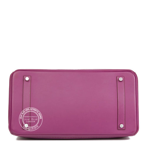 Hermès Birkin 35cm Anemone Ghillies Togo/Swift PHW - Preloved