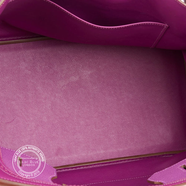 Hermès Birkin 35cm Anemone Ghillies Togo/Swift PHW - Preloved