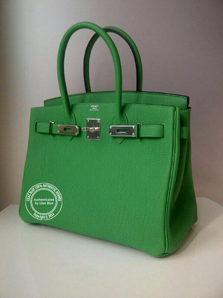 Birkin 35cm Bamboo Togo Palladium