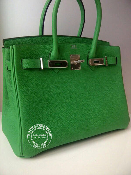 Birkin 35cm Bamboo Togo Palladium
