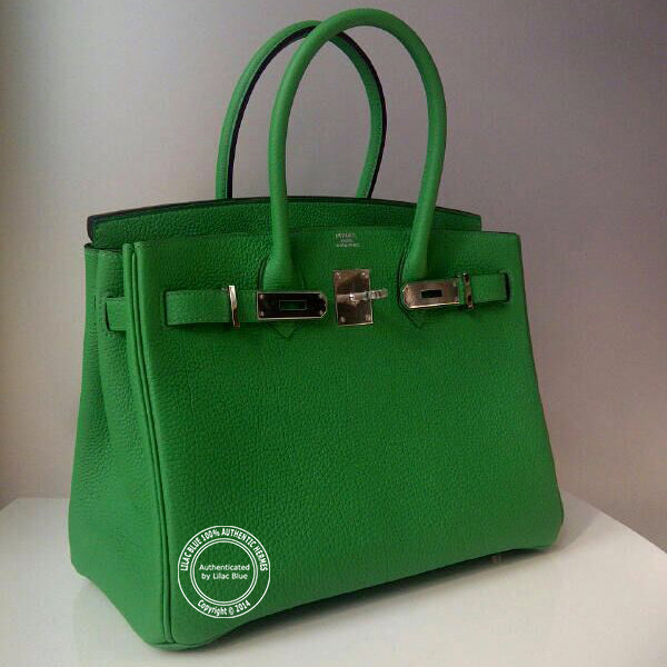 Birkin 35cm Bamboo Togo Palladium