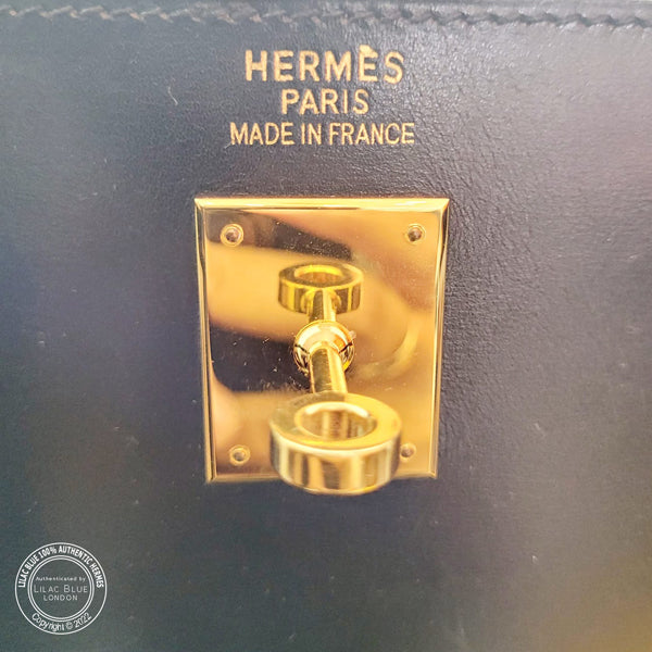 Hermès Kelly 35cm Black Box GHW - Preloved