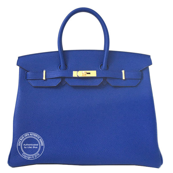 Hermès Birkin 35cm Bleu Electrique Togo GHW